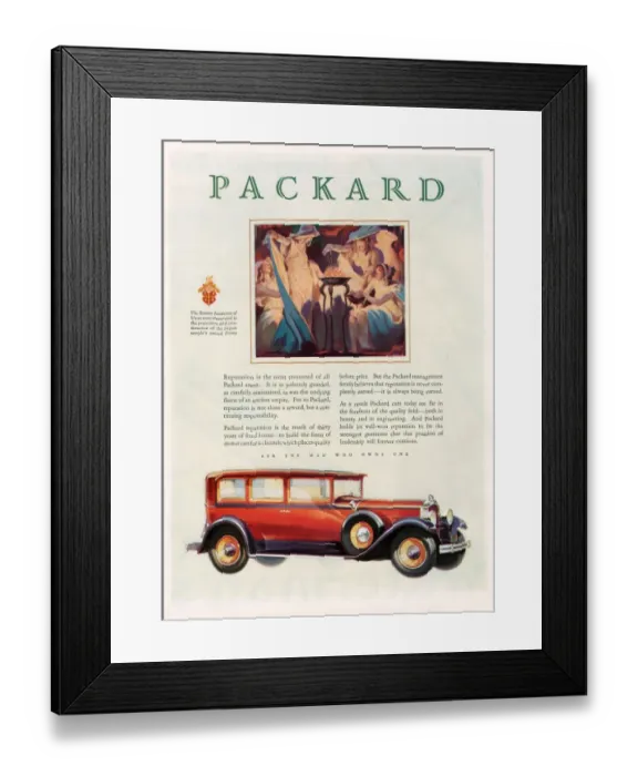 Framed Print : Packard 1928 1920s USA cc cars Framed Print : Packard 1928 1920s USA cc cars