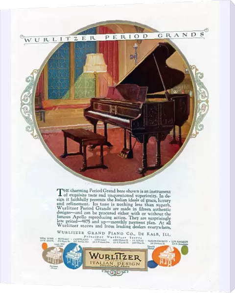 Wurlitzer 1920s USA cc instruments pianos musical