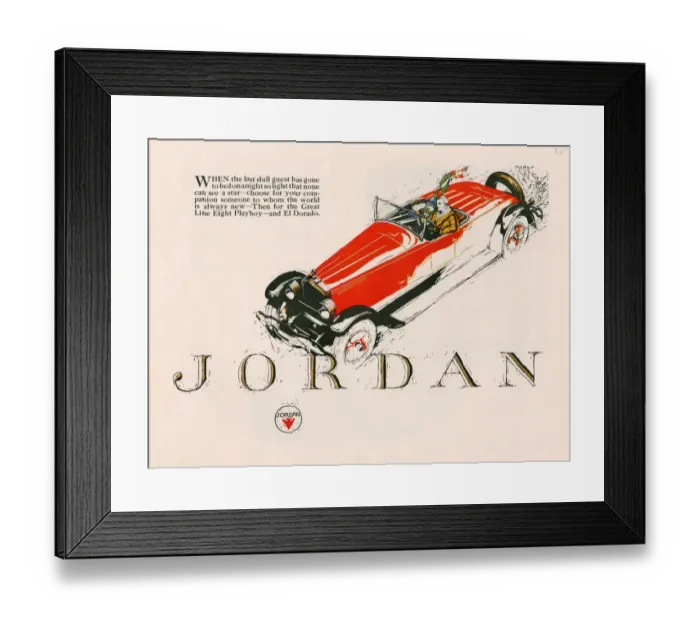 Framed Print : Jordan 1925 1920s USA cc cars Framed Print : Jordan 1925 1920s USA cc cars