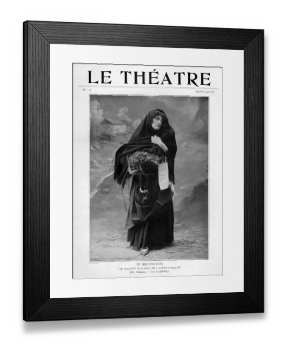 Framed Print : Le Theatre 1905 1900s France magazines poor poverty Framed Print : Le Theatre 1905 1900s France magazines poor poverty