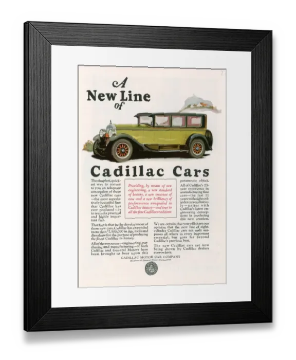 Framed Print : Cadillac 1925 1920s USA cc cars Cadillac Framed Print : Cadillac 1925 1920s USA cc cars Cadillac
