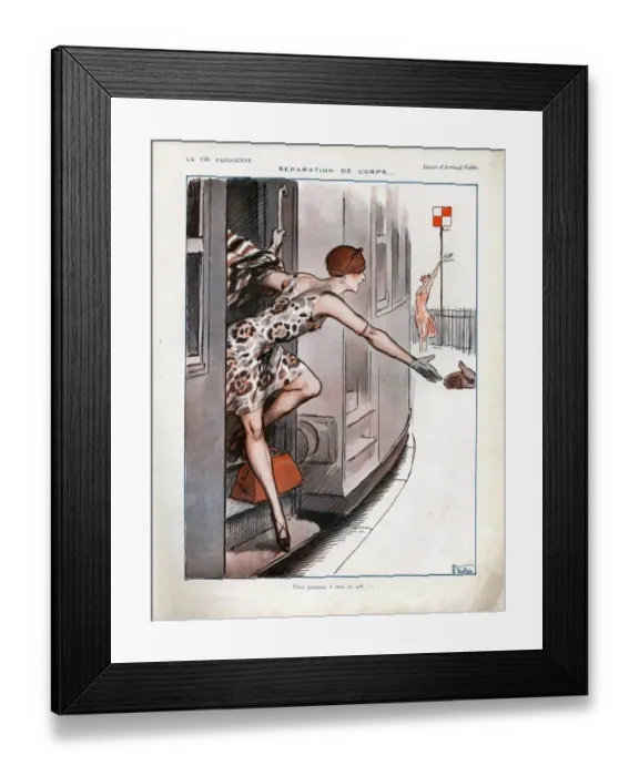 Framed Print : La Vie Parisienne 1925 1920s France cc trains holidays Framed Print : La Vie Parisienne 1925 1920s France cc trains holidays