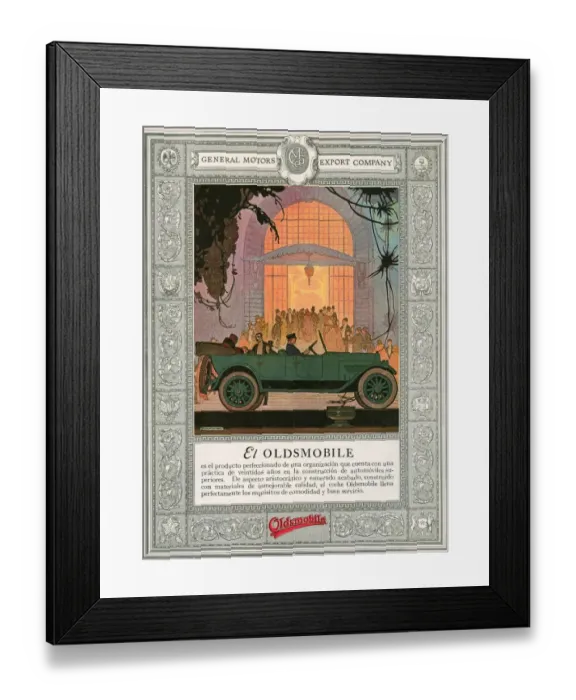 Framed Print : Oldsmobile 1920 1920s USA cc cars Framed Print : Oldsmobile 1920 1920s USA cc cars