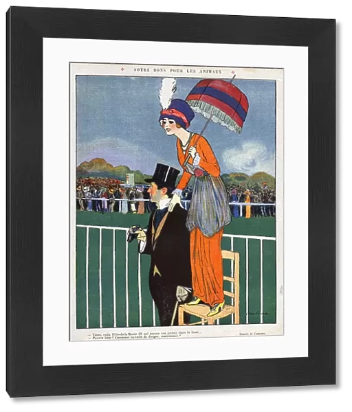 la vie parisienne 1920s France horses racing womens cc top hats mens La Vie Parisienne