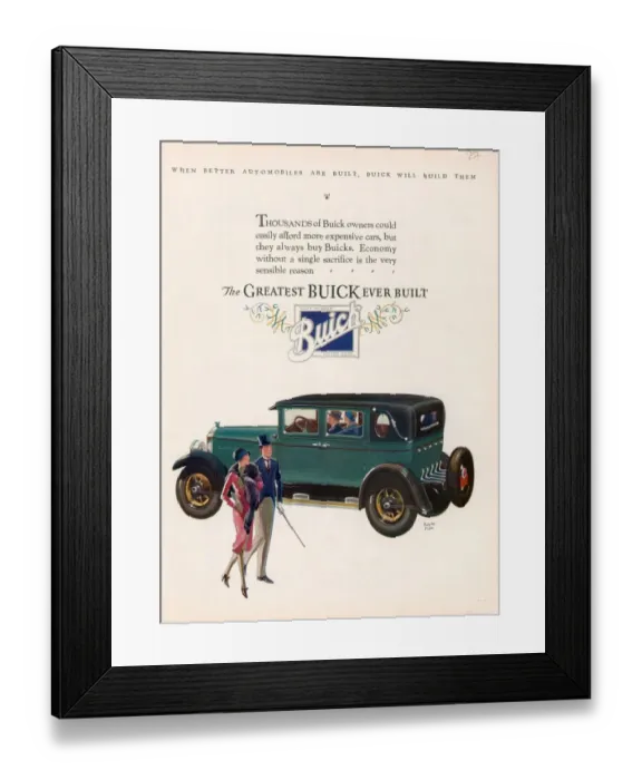 Framed Print : Buick 1927 1920s USA cc cars Framed Print : Buick 1927 1920s USA cc cars