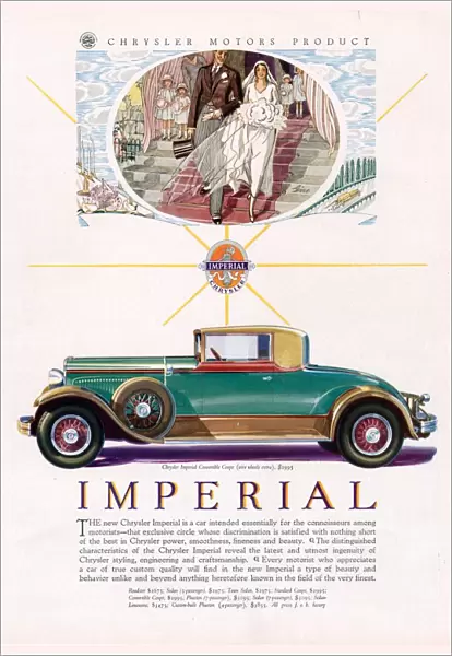 Imperial chrysler 1929 1920s USA cc cars weddings brides grooms