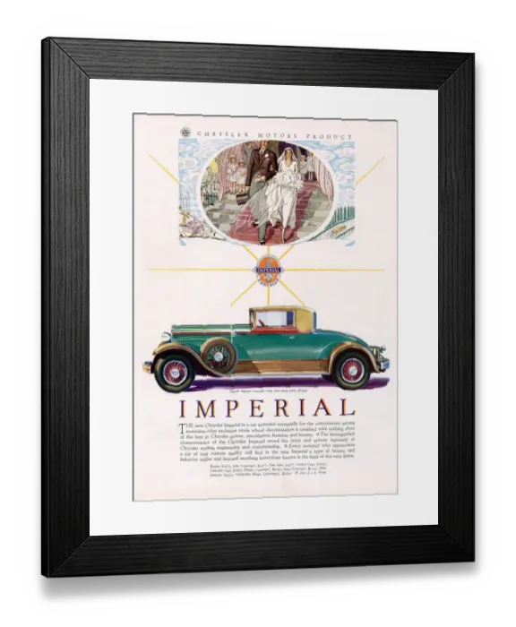 Framed Print : Imperial chrysler 1929 1920s USA cc cars weddings brides grooms Framed Print : Imperial chrysler 1929 1920s USA cc cars weddings brides grooms