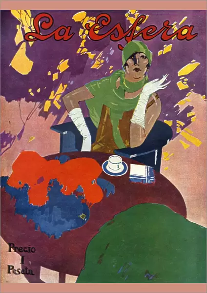 La Esfera 1927 1920s Spain magazines woman cc cafes restaurants coffee