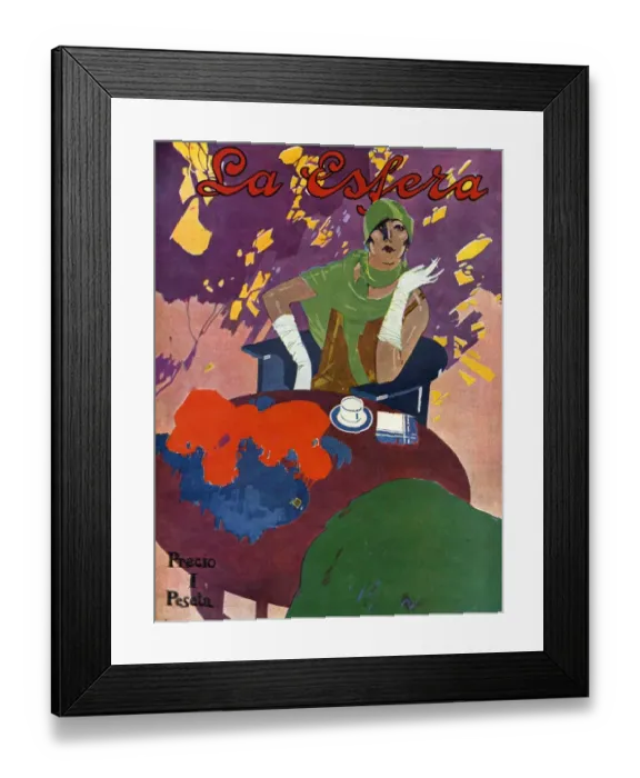 Framed Print : La Esfera 1927 1920s Spain magazines woman cc cafes restaurants coffee Framed Print : La Esfera 1927 1920s Spain magazines woman cc cafes restaurants coffee