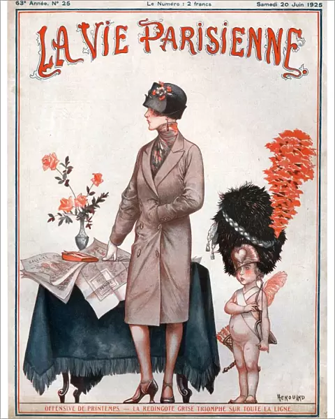 La Vie Parisienne 1925 1920s France cc cherubs womens hats coats reading