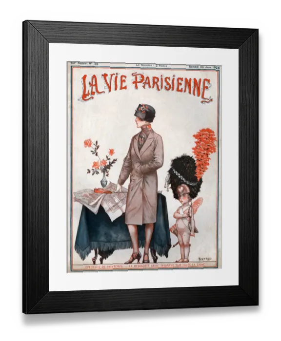 Framed Print : La Vie Parisienne 1925 1920s France cc cherubs womens hats coats reading Framed Print : La Vie Parisienne 1925 1920s France cc cherubs womens hats coats reading