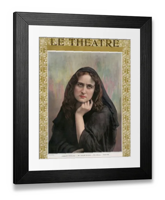 Framed Print : Le Theatre 1907 1900s France magazines womens porttraits humour expressions Framed Print : Le Theatre 1907 1900s France magazines womens porttraits humour expressions
