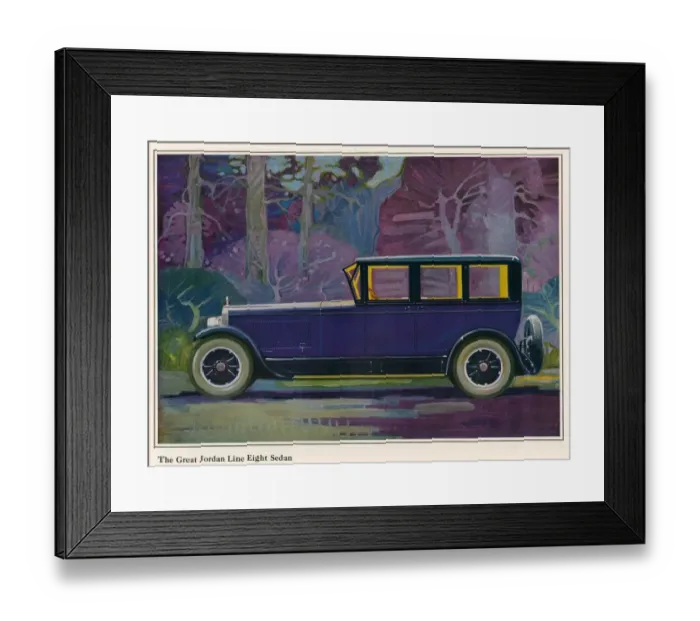 Framed Print : Jordan Line Great Sedan Car 1925 1920s USA cc cars Framed Print : Jordan Line Great Sedan Car 1925 1920s USA cc cars