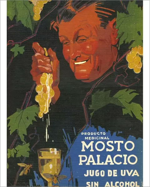Mosto Palacio 1934  /  35 1930s Spain wine alcohol grapes fruit cc