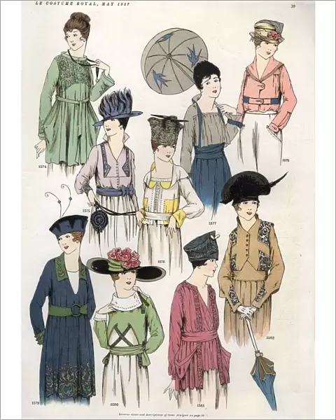 Le Costume Royal 1917 1910s USA cc womens hats