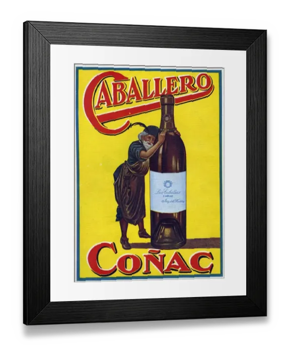 Framed Print : Caballero 1935 1930s Spain cc brandy conac cognac alcohol Framed Print : Caballero 1935 1930s Spain cc brandy conac cognac alcohol