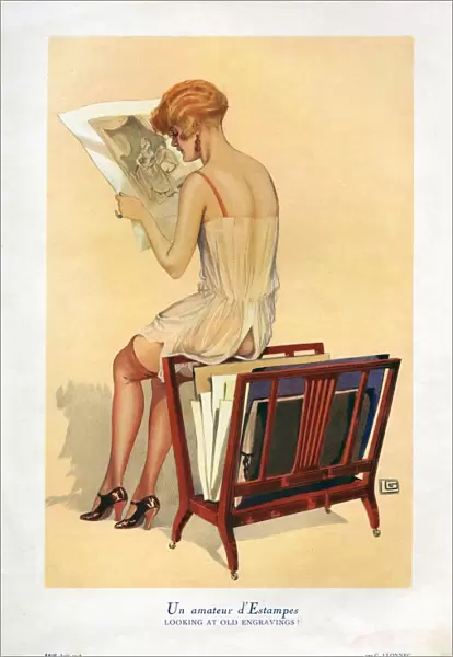 La Vie Parisienne 1926 1920s France cc erotica nightgowns nightdresses womens reading