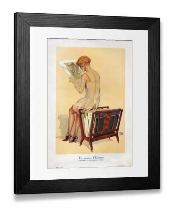 Framed Print : La Vie Parisienne 1926 1920s France cc erotica nightgowns nightdresses womens reading Framed Print : La Vie Parisienne 1926 1920s France cc erotica nightgowns nightdresses womens reading