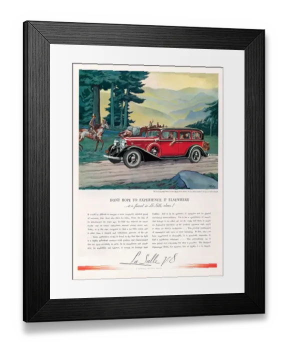 Framed Print : Cadillac La Salle 1933 1930s USA cc cars Framed Print : Cadillac La Salle 1933 1930s USA cc cars