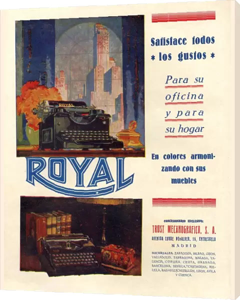 Royal 1950 1950s Spain typewriters