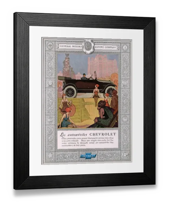 Framed Print : Chevrolet 1920 1920s USA cc cars Framed Print : Chevrolet 1920 1920s USA cc cars