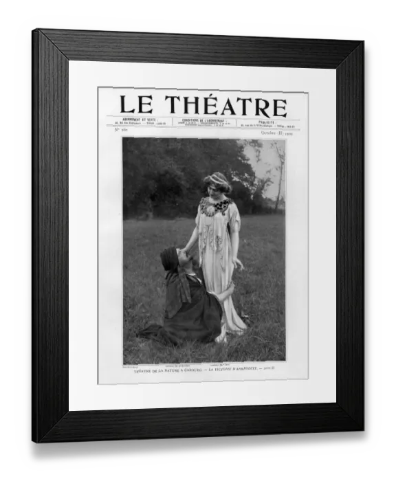 Framed Print : Le Theatre 1909 1900s France magazines humour melodrama Framed Print : Le Theatre 1909 1900s France magazines humour melodrama