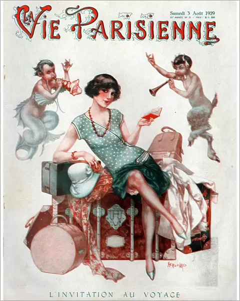 La Vie Parisienne 1929 1920s France cc luggage holidays cruises cruising glamour