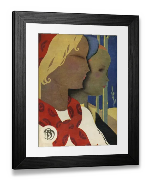 Framed Print : Blanco y Negro 1934 1930s Spain cc portraits womens magazines