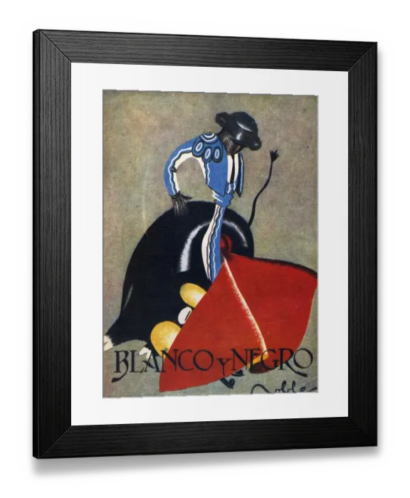 Framed Print : Blanco y Negro Spain cc bull fights fighting matadores matadors dangerous bulls