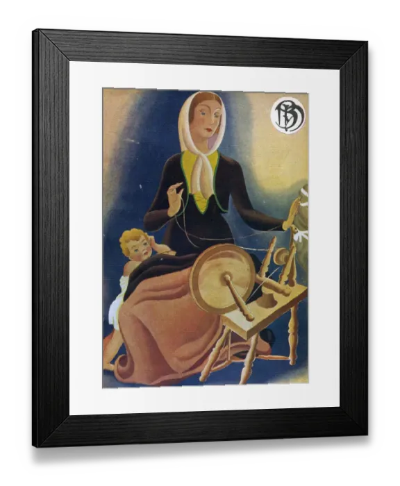 Framed Print : Blanco y Negro 1932 1930s Spain cc spinning wheels magazines Framed Print : Blanco y Negro 1932 1930s Spain cc spinning wheels magazines