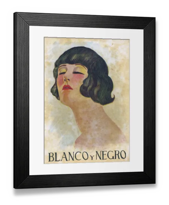 Framed Print : Blanco y Negro 1926 1920s Spain cc portraits womens magazines