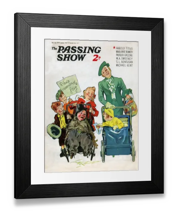Framed Print : 1930s, UK, The Passing Show, Magazine Cover Framed Print : 1930s, UK, The Passing Show, Magazine Cover
