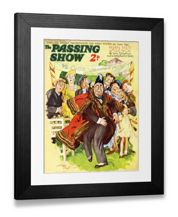 Framed Print : 1930s, UK, The Passing Show, Magazine Cover Framed Print : 1930s, UK, The Passing Show, Magazine Cover