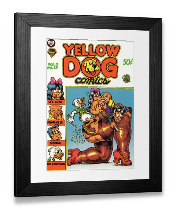 Framed Print : 1960s, USA, Yellow Dog Comics, Comic / Annual Cover Framed Print : 1960s, USA, Yellow Dog Comics, Comic / Annual Cover