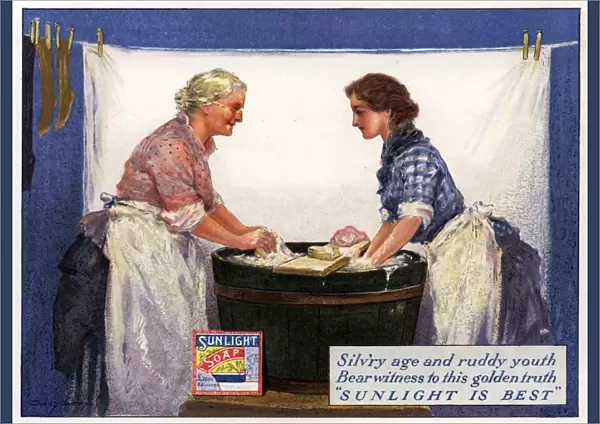 1920s, UK, Sunlight Soap, Magazine Advert