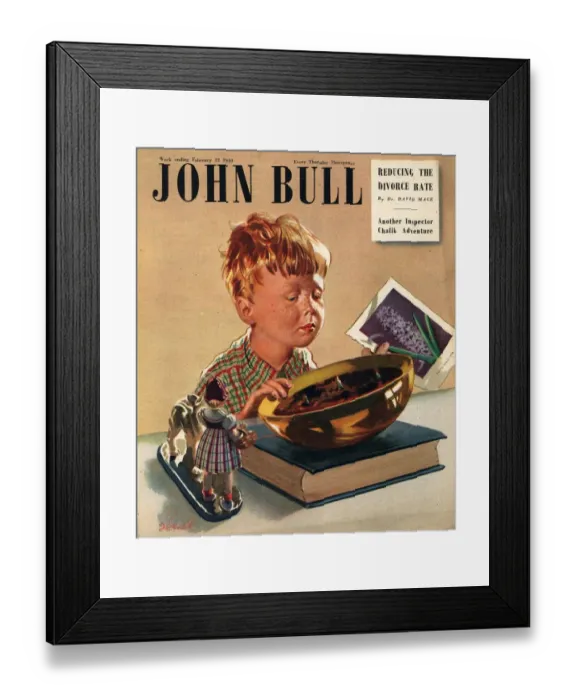 Framed Print : John Bull 1949 1940s UK magazines seeds horticulture Framed Print : John Bull 1949 1940s UK magazines seeds horticulture