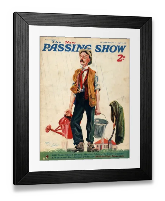 Framed Print : 1930s, UK, The Passing Show, Magazine Cover Framed Print : 1930s, UK, The Passing Show, Magazine Cover