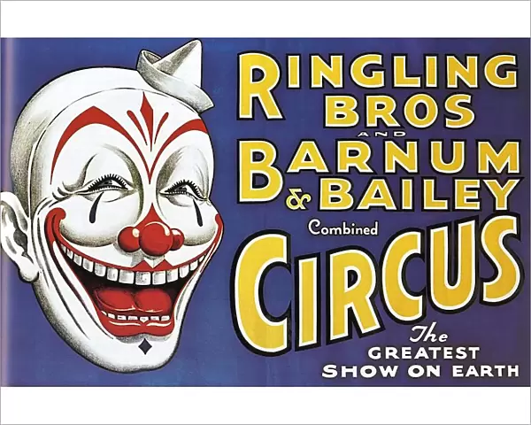 Barnum and Baileys Circus 1920s USA mcitnt clowns slogans The Greatest Show On Earth