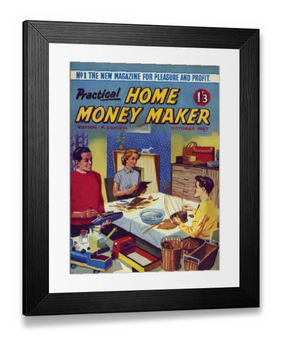 Framed Print : Practical Home Money Maker 1957 1950s UK DIY do it yourself home improvement magazines Framed Print : Practical Home Money Maker 1957 1950s UK DIY do it yourself home improvement magazines