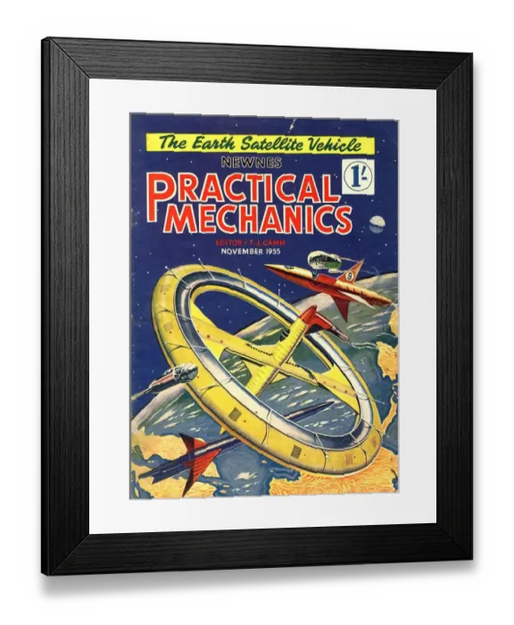 Framed Print : Practical Mechanics 1950s UK visions of the future futuristic magazines Framed Print : Practical Mechanics 1950s UK visions of the future futuristic magazines