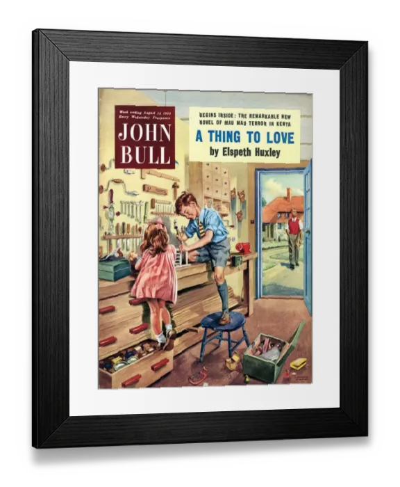 Framed Print : John Bull 1954 1950s UK tools diy garden sheds hobbies magazines do it yourself horticulture Framed Print : John Bull 1954 1950s UK tools diy garden sheds hobbies magazines do it yourself horticulture