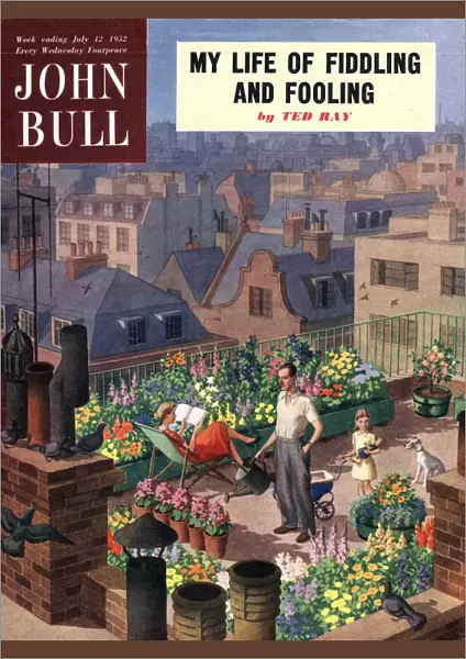John Bull 1950s UK roof gardens magazines