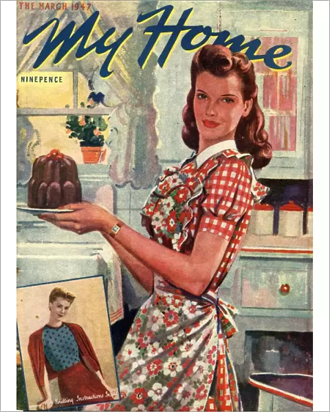 My Home 1947 1940s UK cooking jelly desserts housewives housewife woman women in