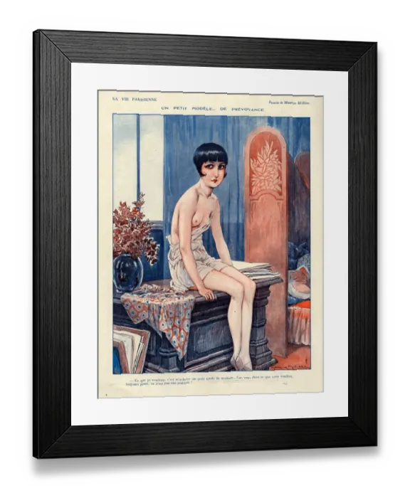 Framed Print : 1920s France La Vie Parisienne Magazine Plate Framed Print : 1920s France La Vie Parisienne Magazine Plate