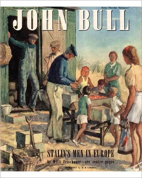 John Bull 1947 1940s UK nautical fish fishing fisherman magazines