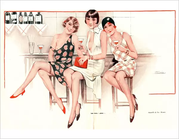 1920s France glamour erotica womens bars cocktails