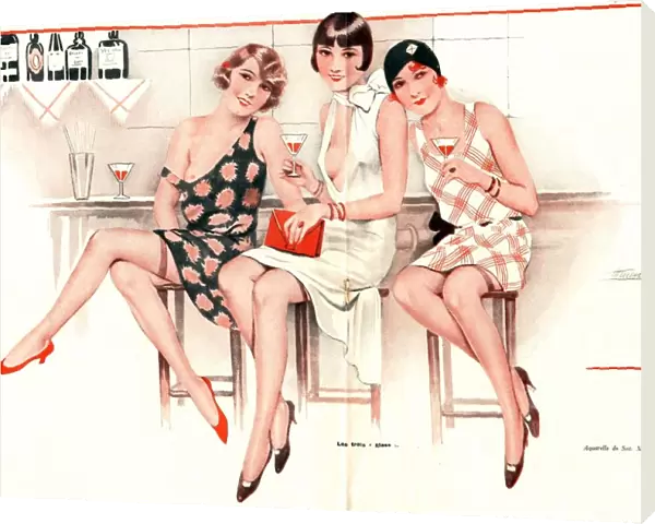 1920s France glamour erotica womens bars cocktails