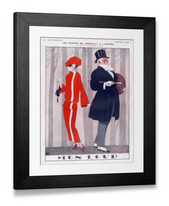 Framed Print : La Vie Parisienne 1920s France Georges Leonnec illustrations womens hats sugar daddies Framed Print : La Vie Parisienne 1920s France Georges Leonnec illustrations womens hats sugar daddies