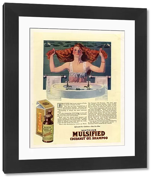1917 1910s USA mulsified shampoo hair