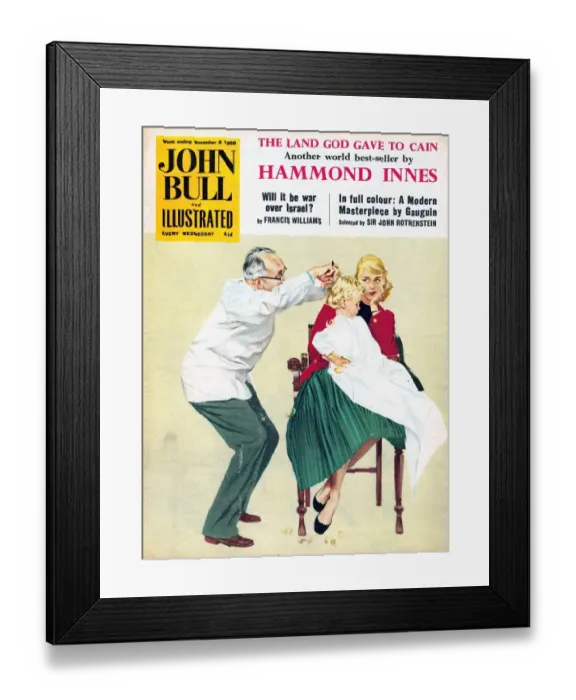Framed Print : John Bull 1958 1950s UK covers magazines Framed Print : John Bull 1958 1950s UK covers magazines